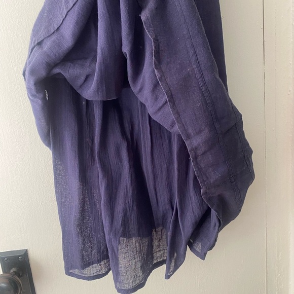 Calypso St. Barth Navy Tank Dress Beaded Detail Size Medium - Picture 8 of 9